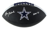 Roger Staubach Autographed/Signed Cowboys Embroidered NFL Black Football- HOF 85