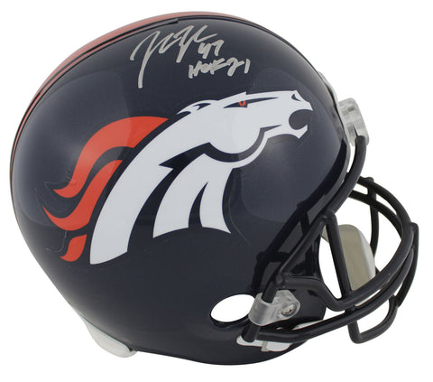 Broncos John Lynch "HOF 21" Authentic Signed Full Size Rep Helmet BAS Witnessed