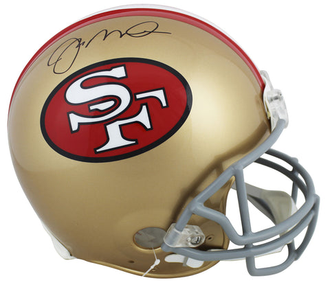 49ers Joe Montana Signed Throwback 64-95 Full Size Proline Helmet JSA Witness