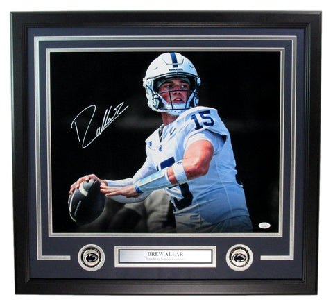 Drew Allar Autographed 16x20 Photo Penn State Framed JSA 200016