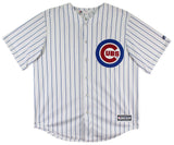 Cubs Kris Bryant Signed White Pinstripe Majestic Cool Base Jersey BAS #BR84239