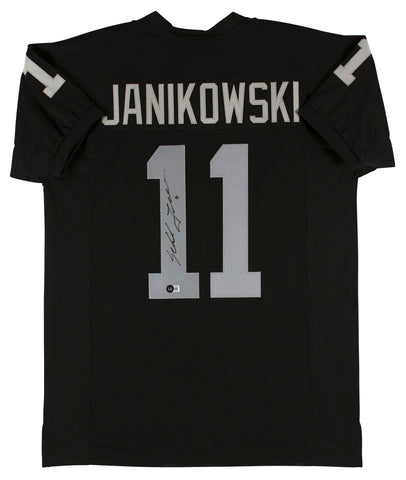 Sebastian Janikowski Authentic Signed Black Pro Style Jersey BAS Witnessed
