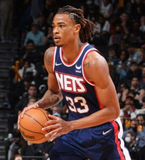 Nic Claxton Signed Brooklyn Nets Jersey (PSA) 2019 Draft Pick Georgia Bulldogs