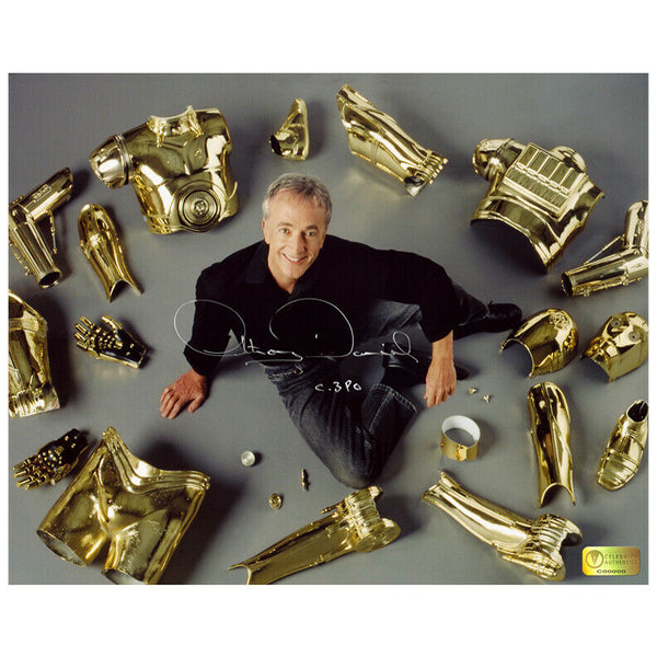 Anthony Daniels Autographed Star Wars C-3PO Parts 8x10 Photo