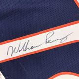 Autographed/Signed William Perry The Refrigerator Chicago Blue Jersey JSA COA