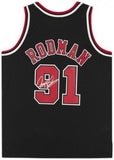 FRMD Dennis Rodman Bulls Signed Black 1997-98 Mitchell & Ness Replica Jersey