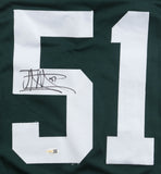Jonathan Vilma Signed New York Jets Jersey (JSA) 3xPro Bowl Linebacker/ 2004 ROY
