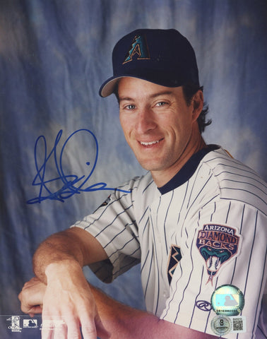 D-Backs Steve Finley Authentic Signed 8x10 Vertical Photo BAS #BV03210