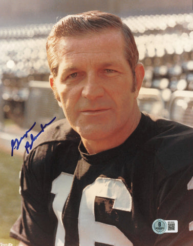 George Blanda Autographed 8x10 Photo Oakland Raiders Beckett BAS QR #BS12816