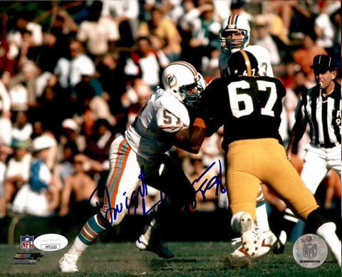 Dwight Stephenson Miami Dolphins HOF Signed/Inscribed 8x10 Photo JSA 161812