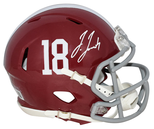 JERRY JEUDY AUTOGRAPHED ALABAMA CRIMSON TIDE SPEED MINI HELMET BECKETT
