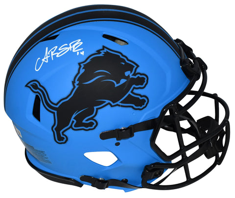 AMON-RA ST BROWN SIGNED DETROIT LIONS RAVE AUTHENTIC SPEED HELMET BECKETT