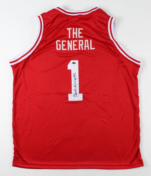 Bobby Knight Signed Indiana Hoosiers Jersey (Schwartz) 3 NCAA 1A Championships