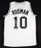 Dennis Rodman Signed San Antonio Spurs Jersey (Players Ink) 5xNBA Champ /Forward