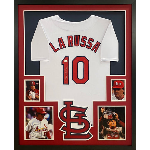 Tony LaRussa Autographed Signed Framed St. Louis Cardinals Jersey JSA