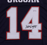 Steve Grogan Signed New England Patriots Jersey (PSA COA) Super Bowl XX QB
