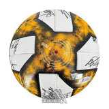 2019 Columbus Crew Auto Match Used Yellow Soccer Ball -BAS/Fanatics LOA(20 Sigs)