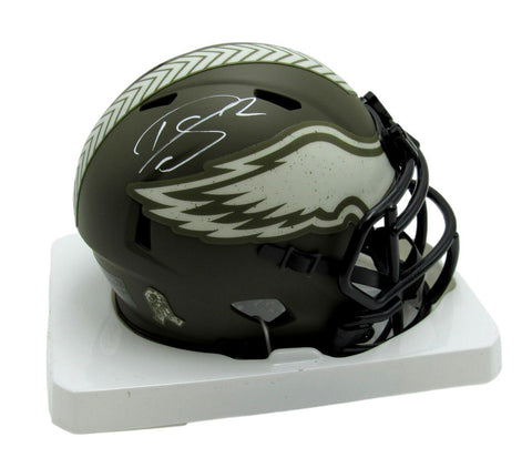 Darius Slay Autographed Mini Salute to Service Football Helmet Eagles PSA/DNA