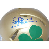 Joe Theismann Signed Notre Dame Fighting Irish Shamrock Mini Beckett 43024