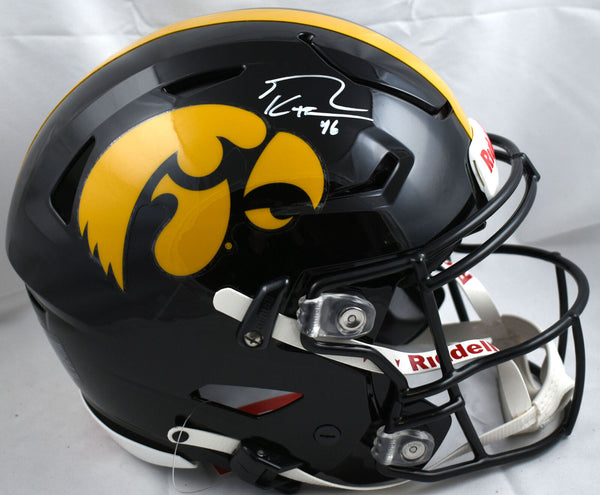 George Kittle Autographed Iowa F/S Speed Flex Helmet- Beckett W Hologr – Super Sports Center