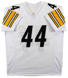 Derek Watt Authentic Signed White Pro Style Jersey Autographed BAS Witnessed