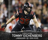 Tommy Eichenberg Signed Ohio State Buckeye Jersey (Playball Ink) 2023 Linebacker