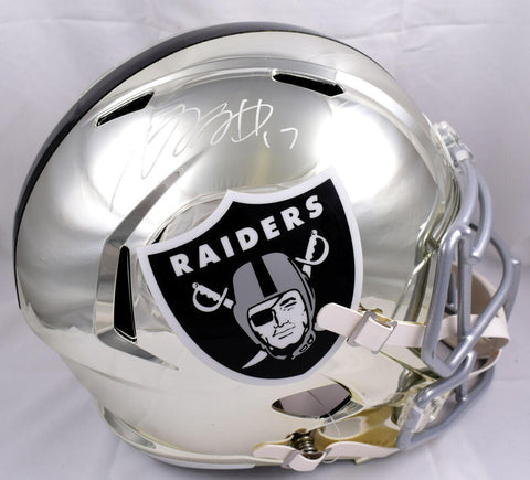Davante Adams Signed Las Vegas Raiders F/S Chrome Speed Helmet-Beckett W Holo