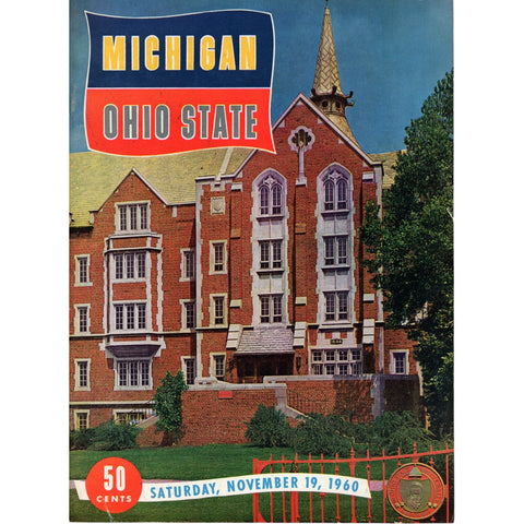 Ohio State Buckeyes vs Michigan Wolverines 11/19/1960 Gameday Magazine 59318