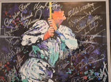 Leroy Neiman Babe Ruth 11x14 Print Signed by 30+ Baseball HOFers Framed JSA LOA