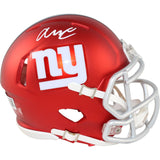 Abdul Carter Autographed/Signed New York Giants Blaze Mini Helmet Beckett 51262