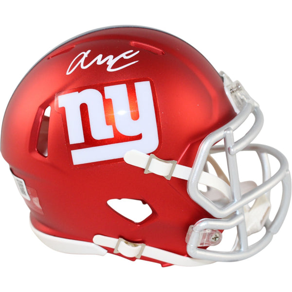 Abdul Carter Autographed/Signed New York Giants Blaze Mini Helmet Beckett 51262