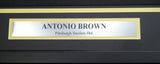 PITTSBURGH STEELERS ANTONIO BROWN AUTOGRAPHED FRAMED BLACK JERSEY PSA/DNA 107966