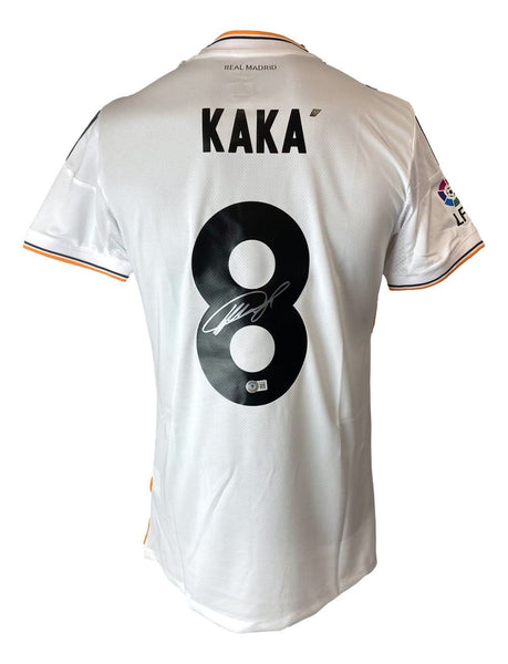 Kaka Signed Real Madrid White Adidas Soccer Jersey BAS