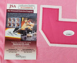 Gary Brackett Signed Indianapolis Colts Breast Cancer Awareness Jersey (JSA COA)