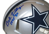 Bob Lilly Autographed Dallas Cowboys Speed Mini Helmet w/insc BAS 40060