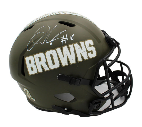 Quinshon Judkins Signed Cleveland Browns Speed Full Size STS NFL Helmet
