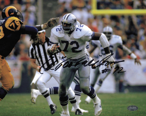Ed "Too Tall" Jones Autographed Signed 8x10 Photo Dallas Cowboys MCS Holo #87476