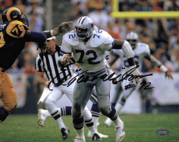 Ed "Too Tall" Jones Autographed Signed 8x10 Photo Dallas Cowboys MCS Holo #87476