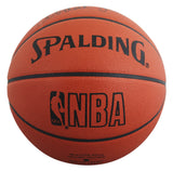 Lakers Magic Johnson & Kareem Abdul-Jabbar Signed Basketball BAS Wit #5W053810