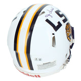 Ja'Marr Chase Autographed LSU Tigers White Alternate Authentic Helmet Beckett