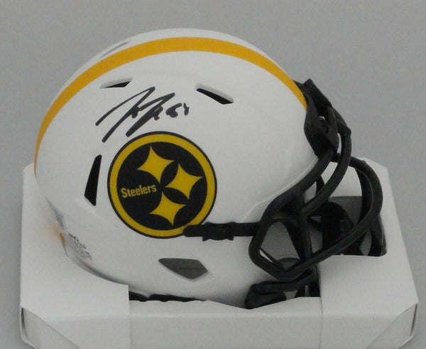 Steelers Tight End PAT FREIERMUTH Signed Riddell LUNAR Mini Helmet AUTO - BAS