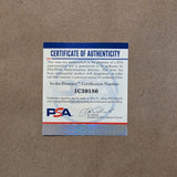 SUEDE FRAMED DENVER NUGGETS DIKEMBE MUTOMBO SIGNED AUTOGRAPHED JERSEY PSA COA