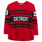 Lucas Raymond Autographed Red Wings Authentic 2023 Reverse Retro Jersey Fanatics