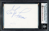 George Foreman Autographed 2.5x3.5 Photo (Signed Twice) Beckett BAS #17856316