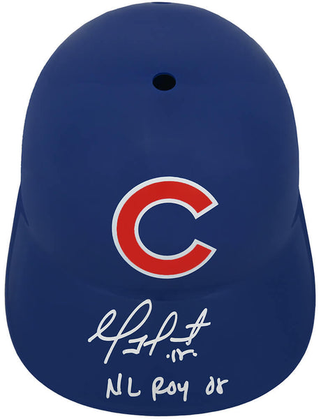 Geovany Soto Signed Cubs Replica Souvenir Batting Helmet w/NL ROY 08 - (SS COA)