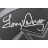 Tony Dorsett Autographed Dallas Cowboys Slate Mini Helmet Beckett Witness 45952