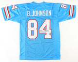 Billy "White Shoes" Johnson Signed Houston Oilers Jersey (JSA COA) 3xPro Bowl WR
