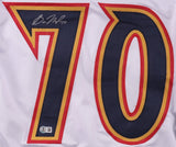 Sam Malinski Signed Colorado Avalanche / Rockies Throwback Jersey / Beckett