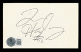 Warriors Tim Hardaway "#10" Authentic Signed 3x5 Index Card BAS #BT03537