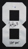 Raiders Tim Brown "HOF 2015" Signed Black M&N TB Framed Jersey Fanatics